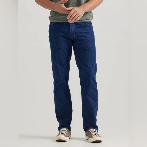 WRANGLER Jean Men's 38x29 Pants FIVE STAR PREMIUM STRETCH DARK WASH Straight Leg - Picture 1 of 7